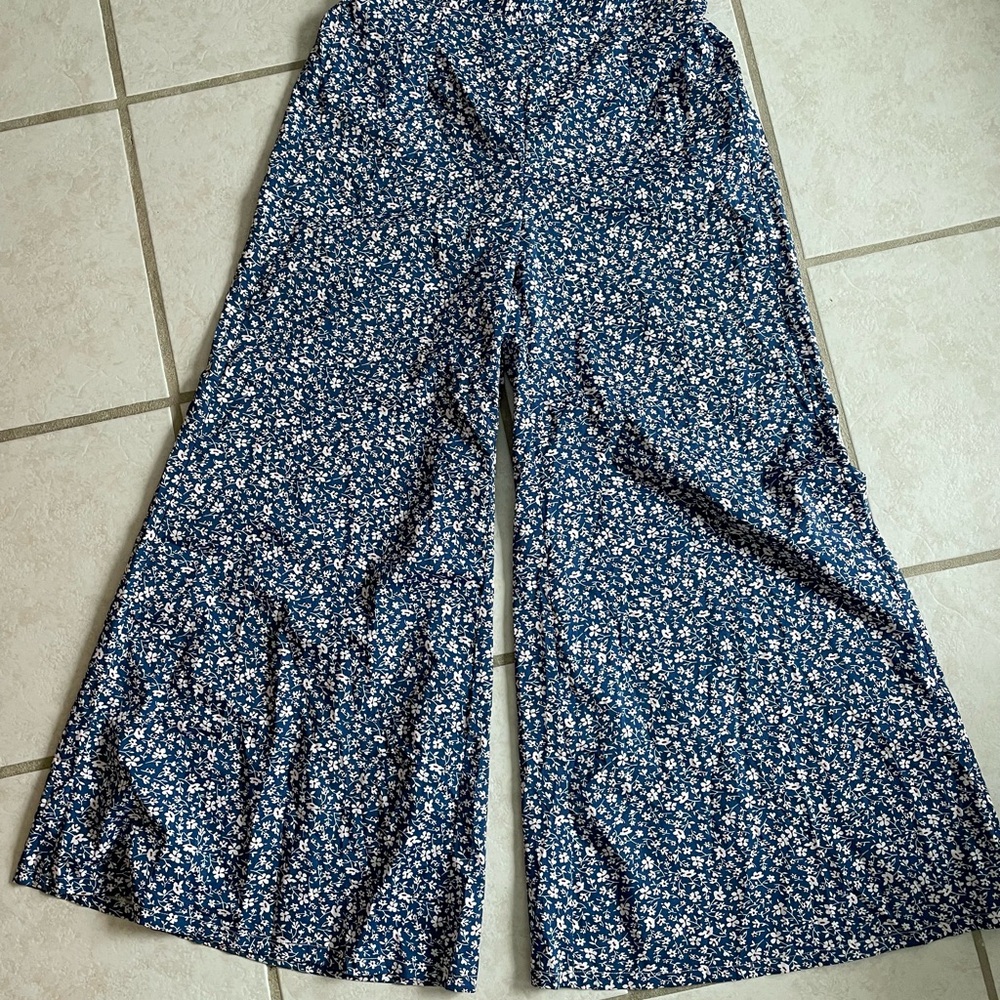 Floral Wide-Leg Pants